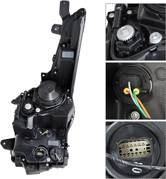 Headlight Headlamp Assembly Halogen Passenger Side Replacement for ATS 2013 2014 2015 2016 2017 2018 Replacement for 23236366 Right RH