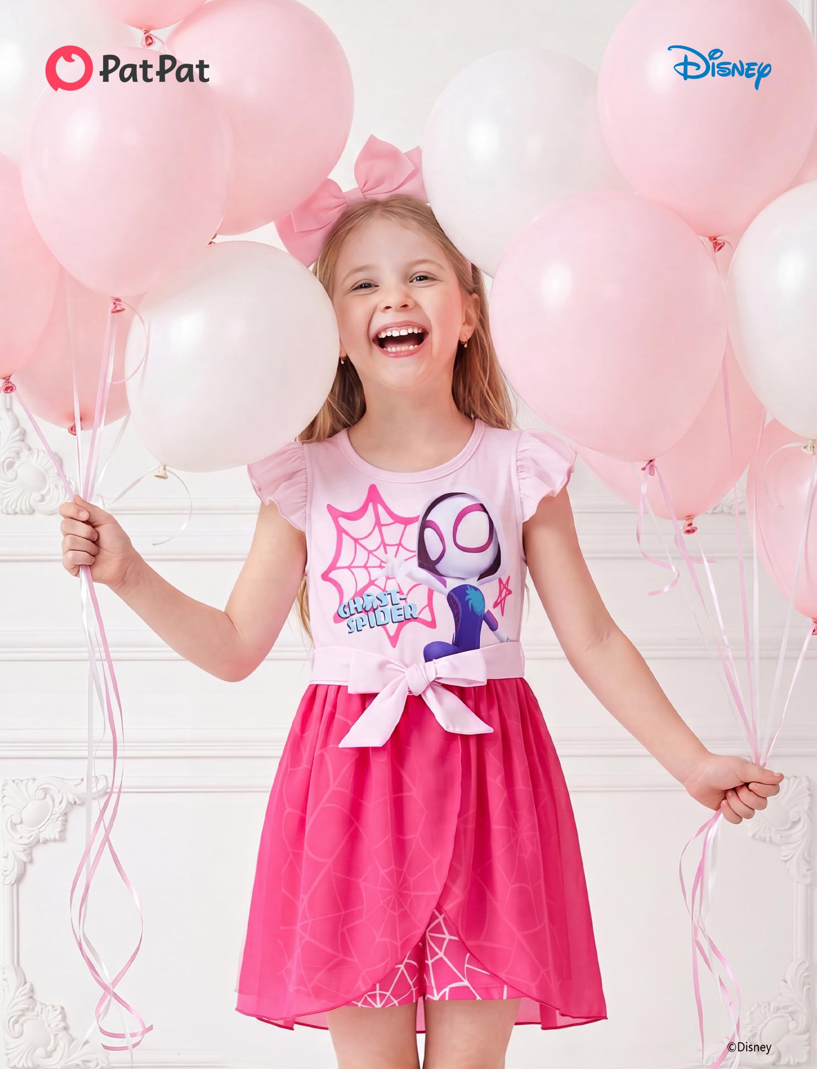 Disney Prinzessin Frozen Elsa Minnie Mouse Stitch Kleinkind Mädchen Strampler mit Rock Overlay Sommer Overall mit Schleife 2-6 Jahre