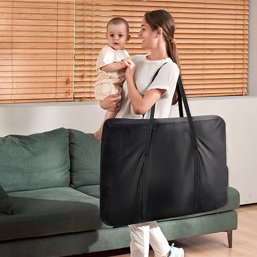 Miniatura 5 de Cuna para bebé, cuna 3 en 1, cama portátil ajustable para bebé, cuna para recién nacido, cama imprescindible para recién nacido, color rosa