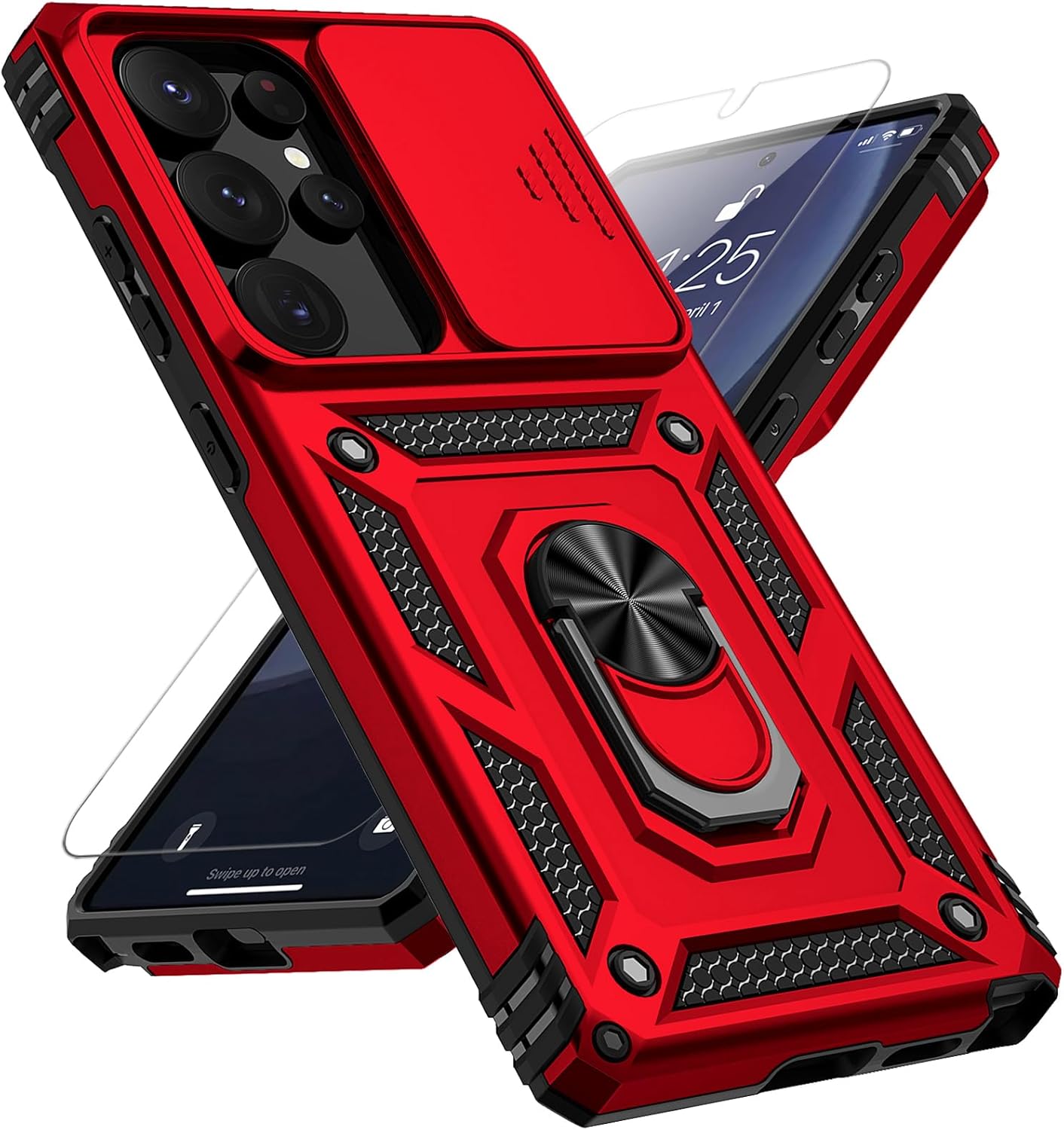 Amazon.com: for Samsung Galaxy S25 Ultra Case with Slide Camera Cover