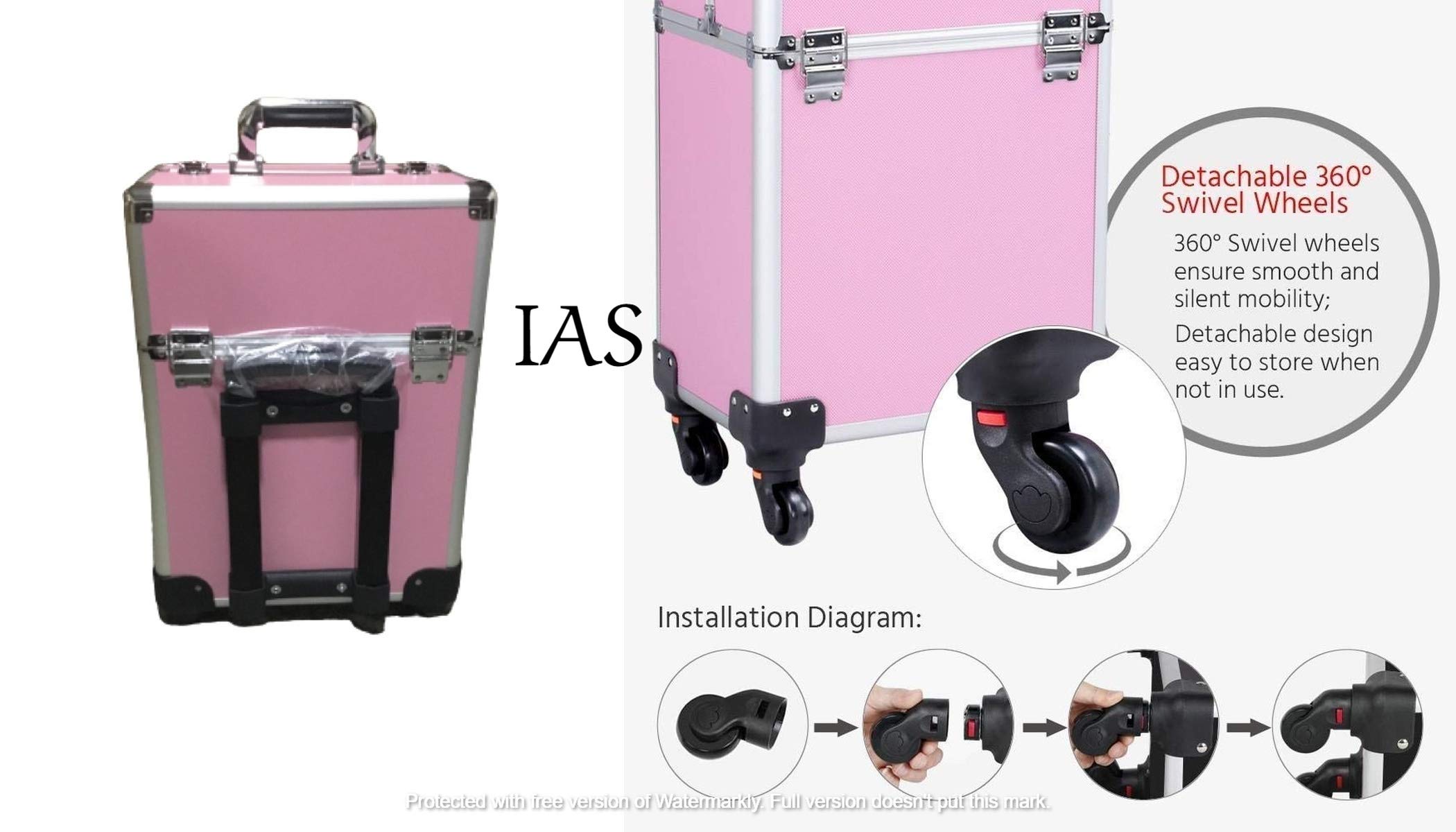 IAS Professional vanity box with trolley 3