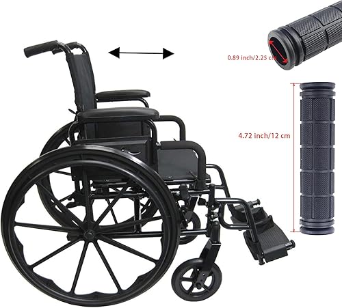 Miniatura 3 de Rocutus 4 pares de empuñaduras de manillar de bicicleta, agarre de goma antideslizante para bicicleta, perfecto para scooter Cruiser Seadoo, silla