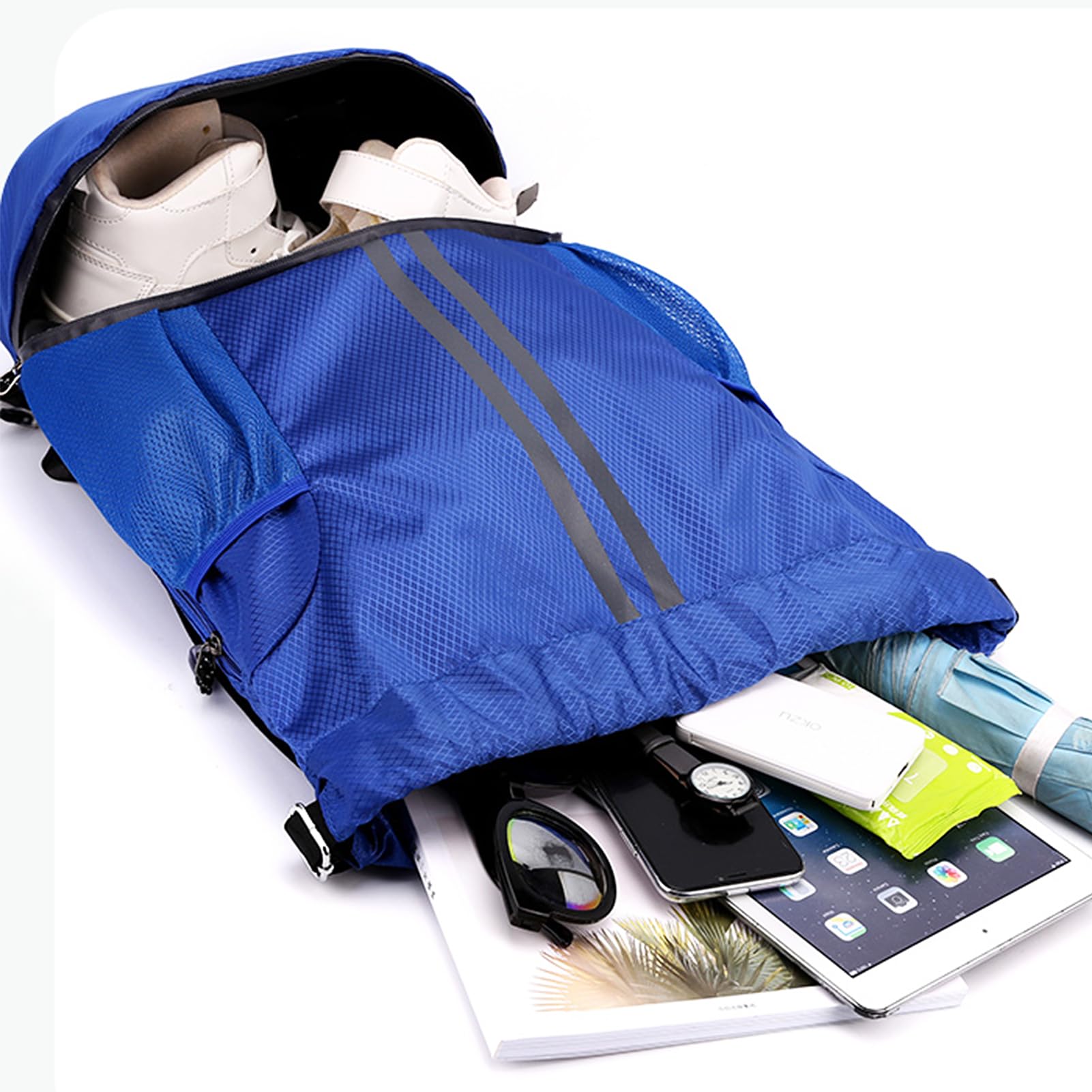 Sacca Sportiva Impermeabile Con Scomparto Scarpe Separato, 20L, Tracolla Regolabile - Per Palestra, Nuoto, Calcio