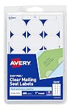 Avery® Mailing Seals, 1" Round Labels, Clear, 480 Printable Mailing Labels (05248) – view 1