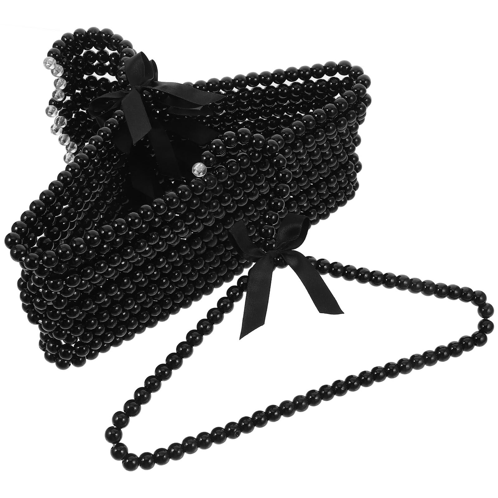 KOMBIUDA Perchas Negras con Estilo de Plástico con Diseño de Lazo 12 Elegantes y Multifuncionales para Colgar Varias Prendas para Ropa de Niños y Mascotas