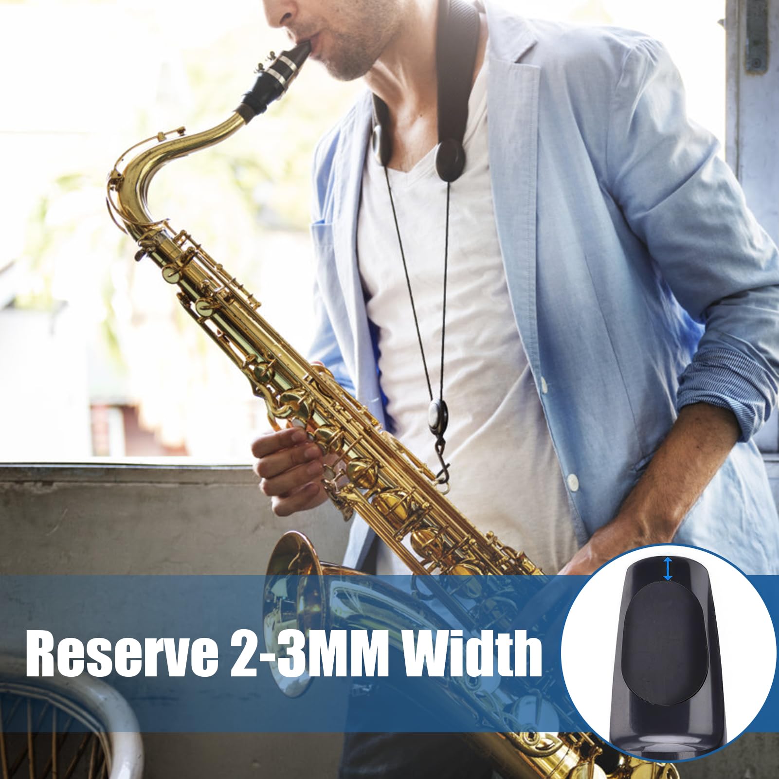 Sordina Per Sassofono Contralto - Leggera, In Plastica, Riduzione Del Suono Per Esercitarsi In Casa - Foto 3