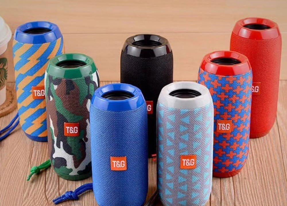 Multiple TG117 Wireless Portable Bluetooth Speakers in various colors