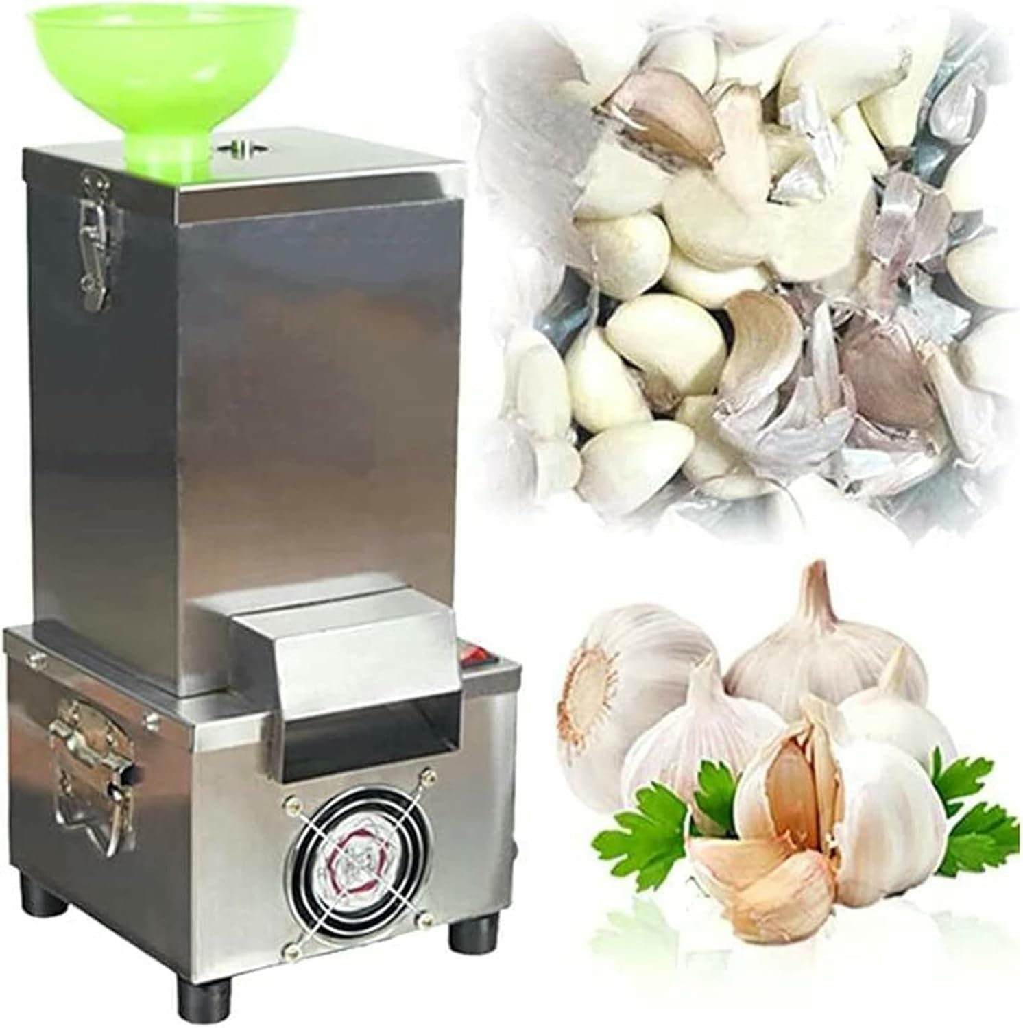 Garlic Peeler Garlic Skin 200w Commercial Electric Garlic Peeler 25kg/H Garlic Peeling Machine Electric Garlic Separator Whole Garlic Peeling Machine for Household Restaurant
