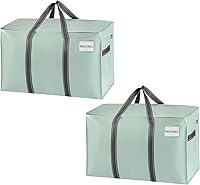 Vista 8 de VENO - Paquete de mudanzas, cajas de almacenamiento para embalaje universitario con tapas alternativas, para dormitorio, extragrande, asas