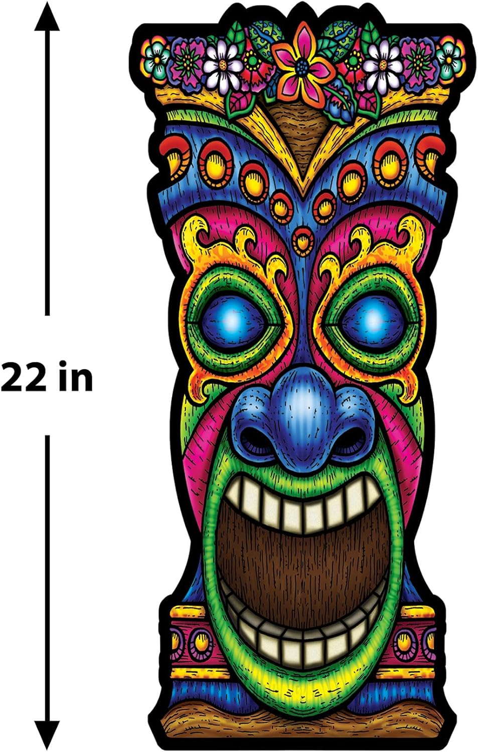 Beistle 24-Pack Tiki Cutouts, 22-Inch
