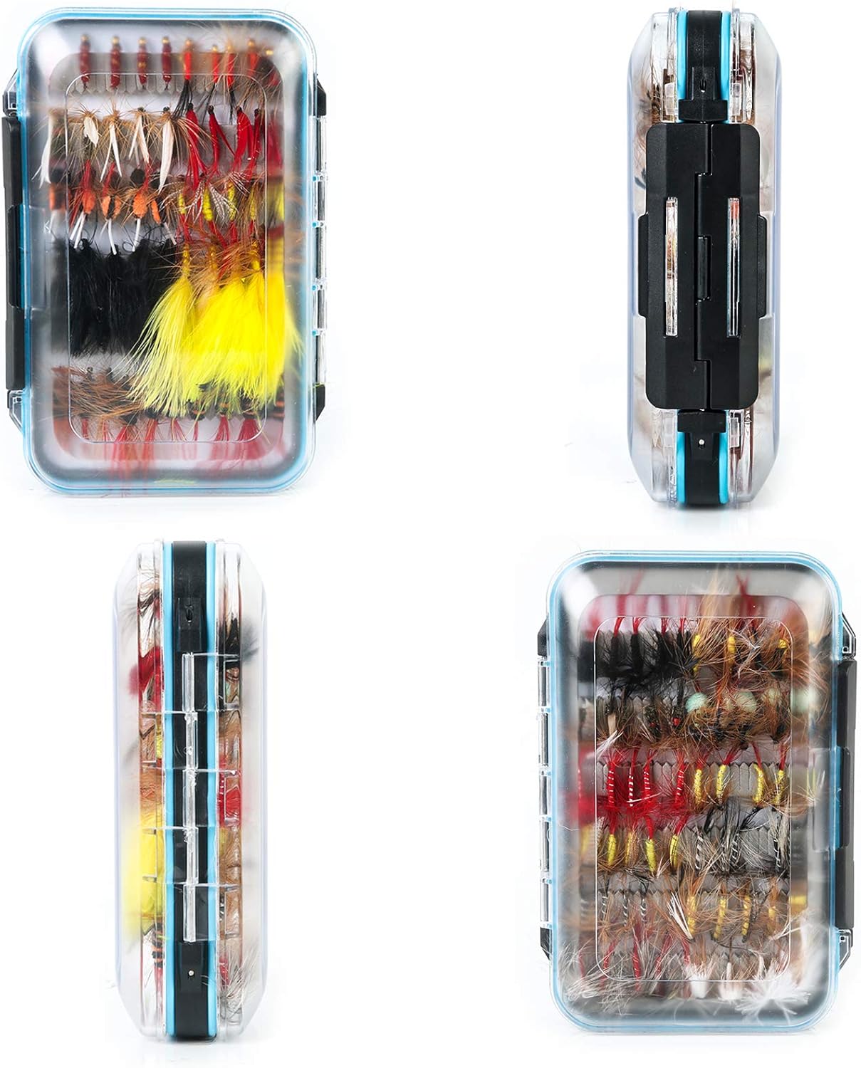M MAXIMUMCATCH Maxcatch 120 pcs Fly Fishing Flies Kit Handmade Assortment Dry/Wet Flies, Nymphs, Streamers with Fly Box Included : Sports & Outdoors
