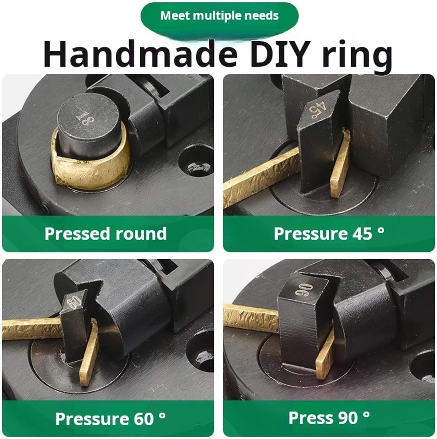 Bending Machine, Ring Bending Machine with Nylon Dies Ring Mandrel Sizer Guage Sizer Belt