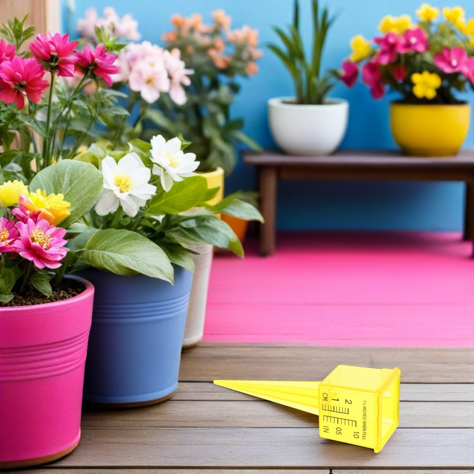 Pluviometro per Esterni da 15" in Plastica Bocca Larga Indicatore Livello Acqua per Irrigatori da Prato Set da 20 Pezzi per Giardino e Cortile Strumento di Misurazione Pioggia
