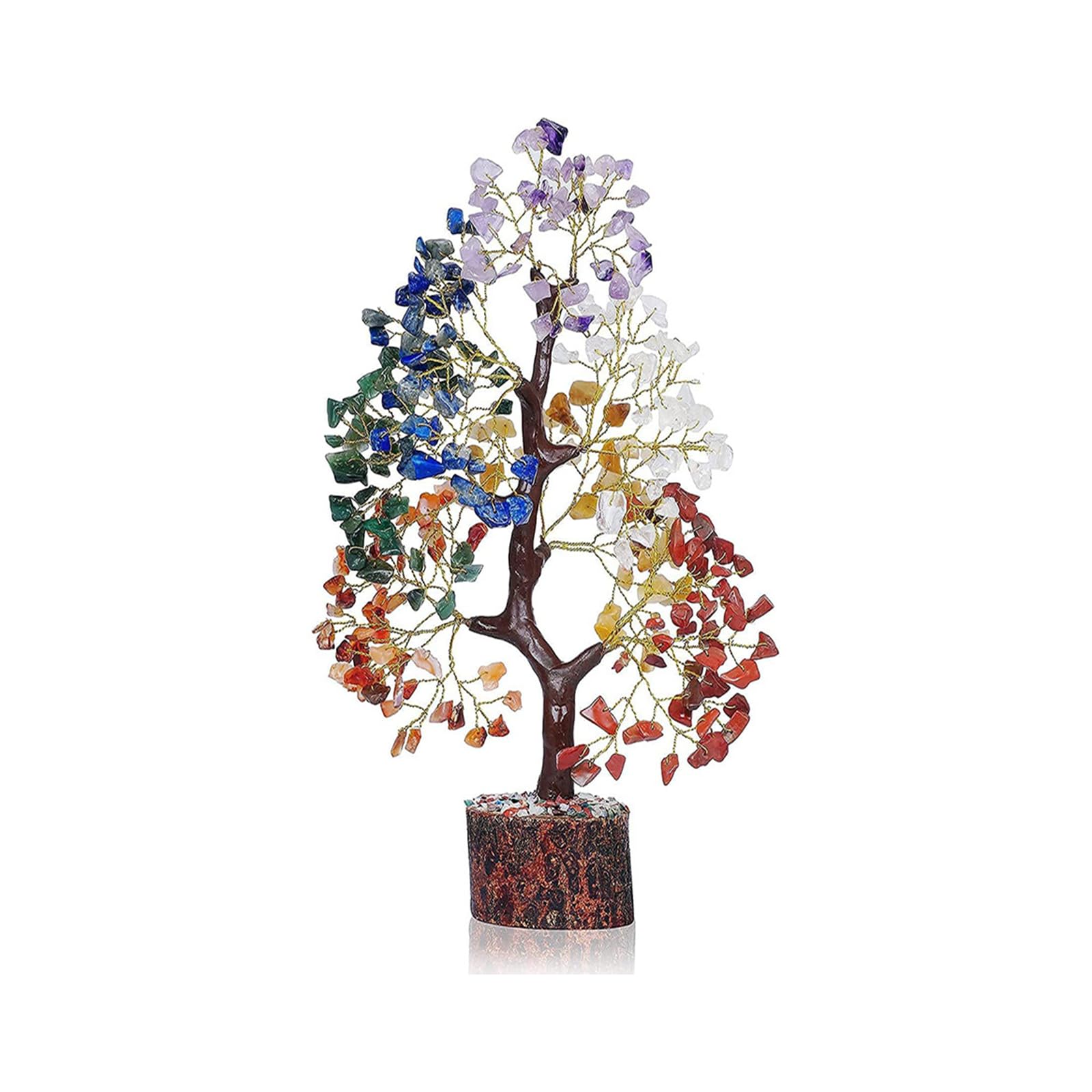 Sponsored Ad – Seven Chakra Bonsai Tree - Lucky Gemstone Chakra Stone Money Tree Crystal Decoration for Desk & Home Gifts