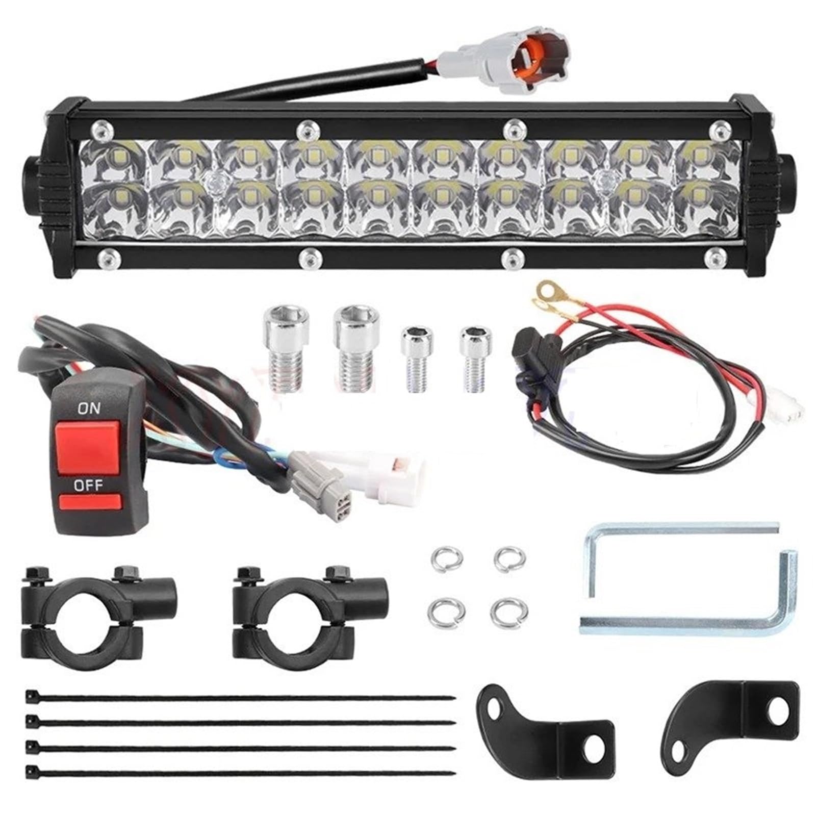 Moto Fari Stradali Spot Light Beam Per CRF110 2013 2014 2015 2016 2017 2018-2021 Kit Da 60 W Per La Maggior Parte Manubri 7/8" Faro Set Barre LED Per Manubrio