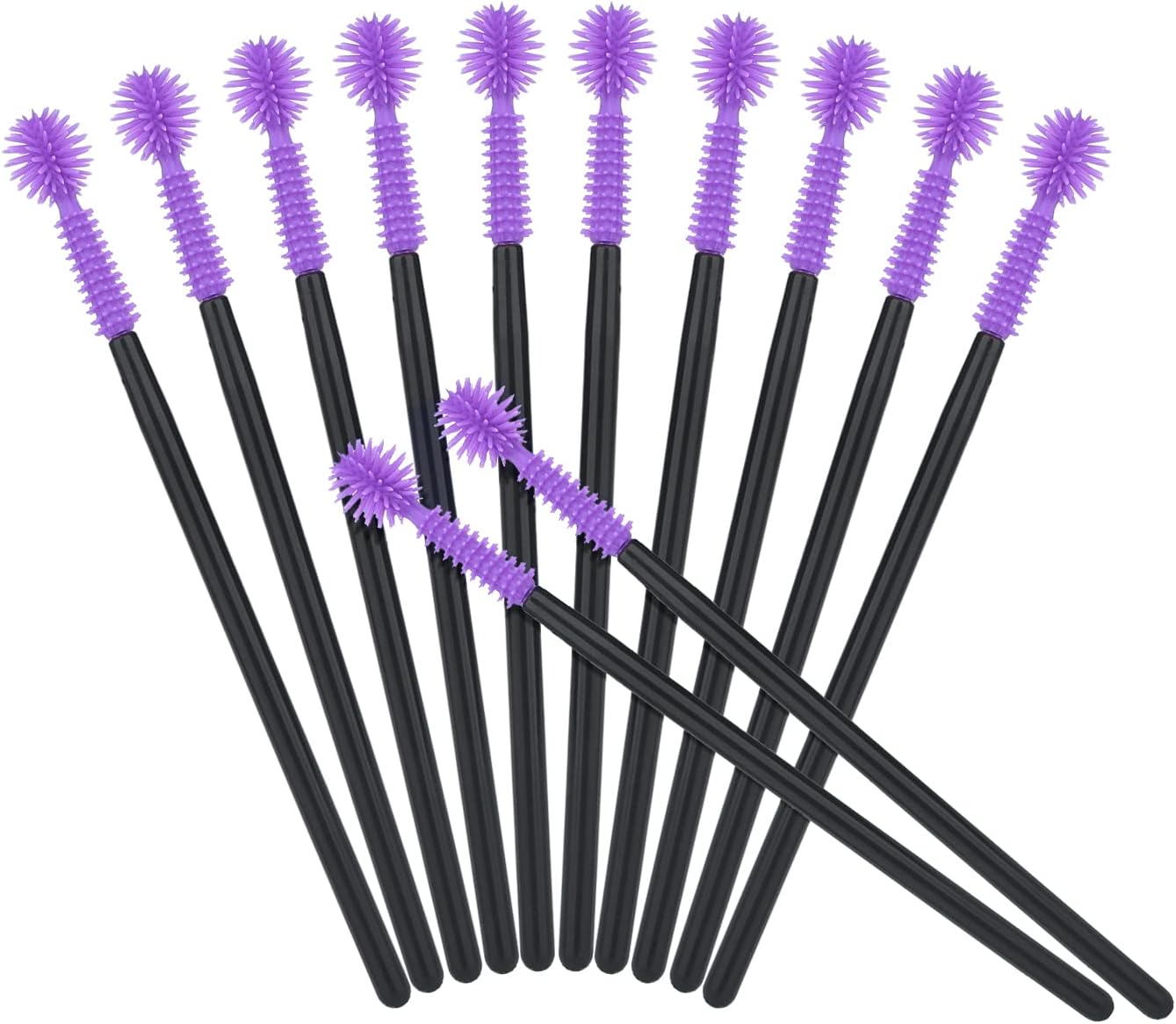 Silicone Eyelash Brushes, ple Disposable Mascara Wands,