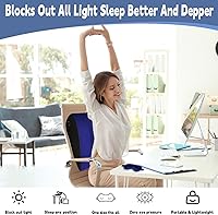 Vista 5 de TheClover Almohada inflable de cuña para viaje, almohada de cuña de viaje con máscara de ojos, cuña de cama ajustable para reflujo ácido