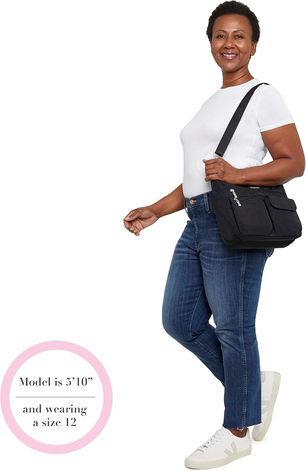 Miniatura 6 de Baggallini Modern Everywhere Bagg - Water-resistant Lightweight Hobo Crossbody Bag for Women - Easy-Access Phone Pocket