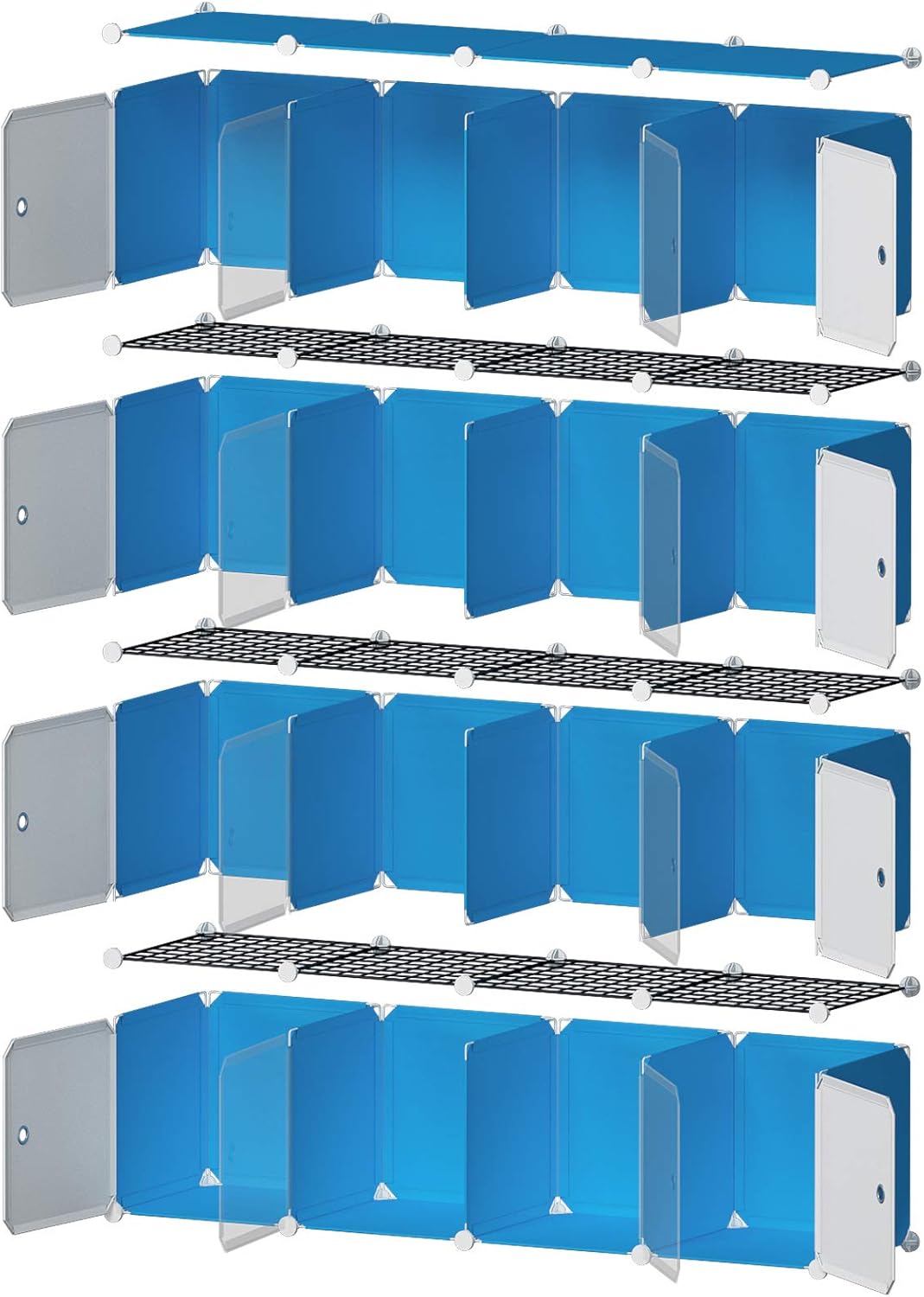 50% оƒƒ Dіѕсоunt YOZO Cube Storage Organzier Portable Closet Wardrobe Bedroom Dresser (56x14x56 inches) Portable Closet Cube Shelf Armoire Pantry Cabinet, 16 Cubes, Blue Onе-Dау Sаlе: Uр tо 80% оƒƒ YOZO Cube Storage Organzier Portable Closet Wardrobe Bedroom Dresser (56x14x56 inches) Portable Closet Cube Shelf Armoire Pantry Cabinet, 16 Cubes, Blue