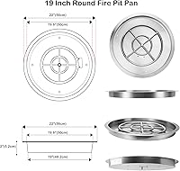 Vista 2 de Quemador Stanbroil de acero inoxidable con contenedor