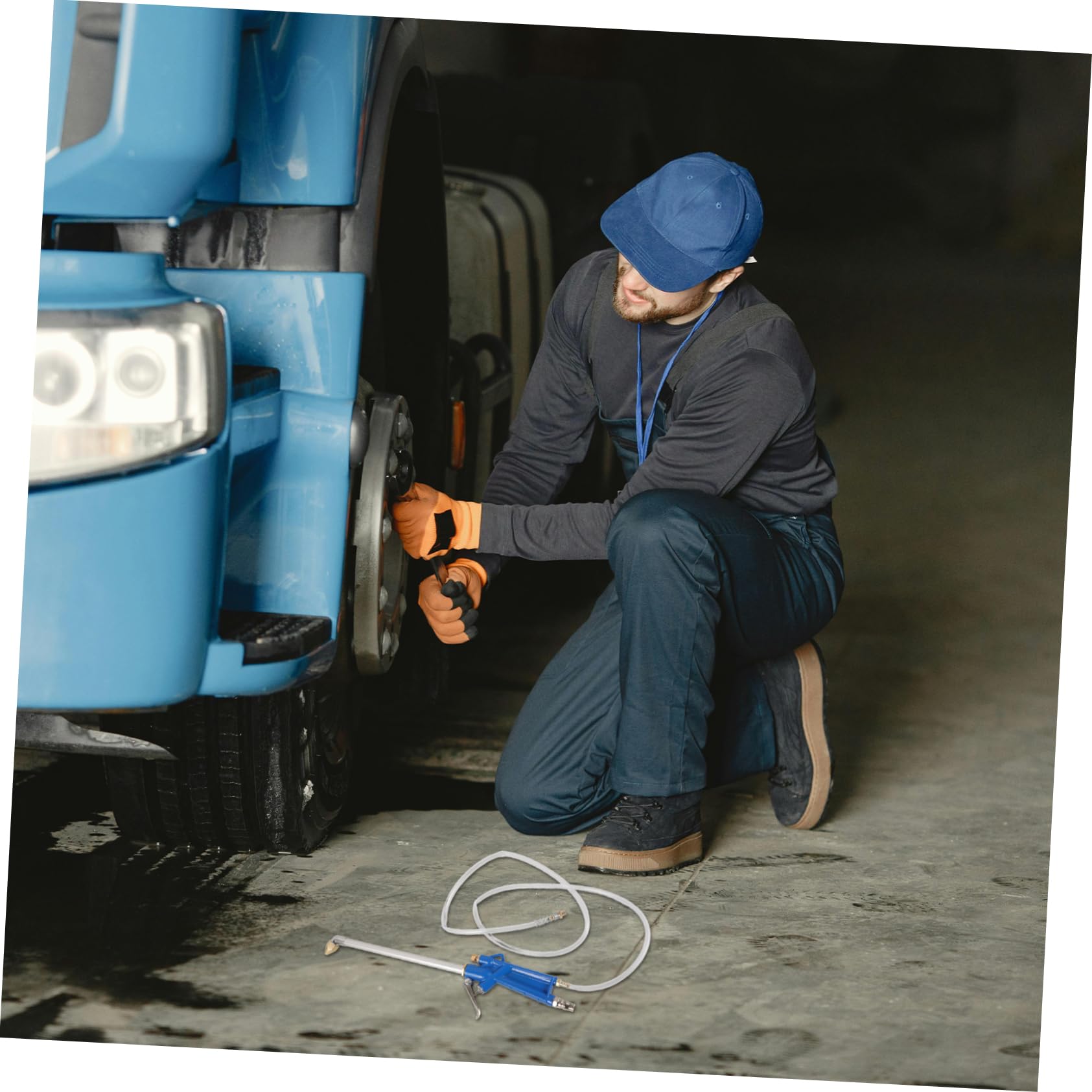 Vaguelly Spruzzatore Pneumatico Ugello Aria in Alluminio e Rame per Pulizia Motore Auto Impugnatura Ergonomica e Velocità di Pulizia Rapida per Officine e Garage