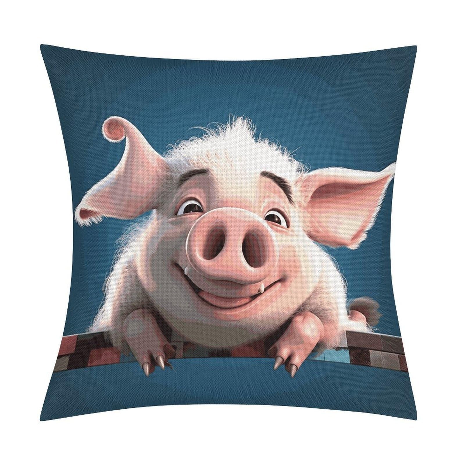 Adfgyerh Style Smiling (22) Pillow Covers Soft And Comfortable Invisible Zipper ，Home Decor 18X18 Inch Edging Technology，Throw Pillow Covers For Couch Sofa Bedroom Living Room.