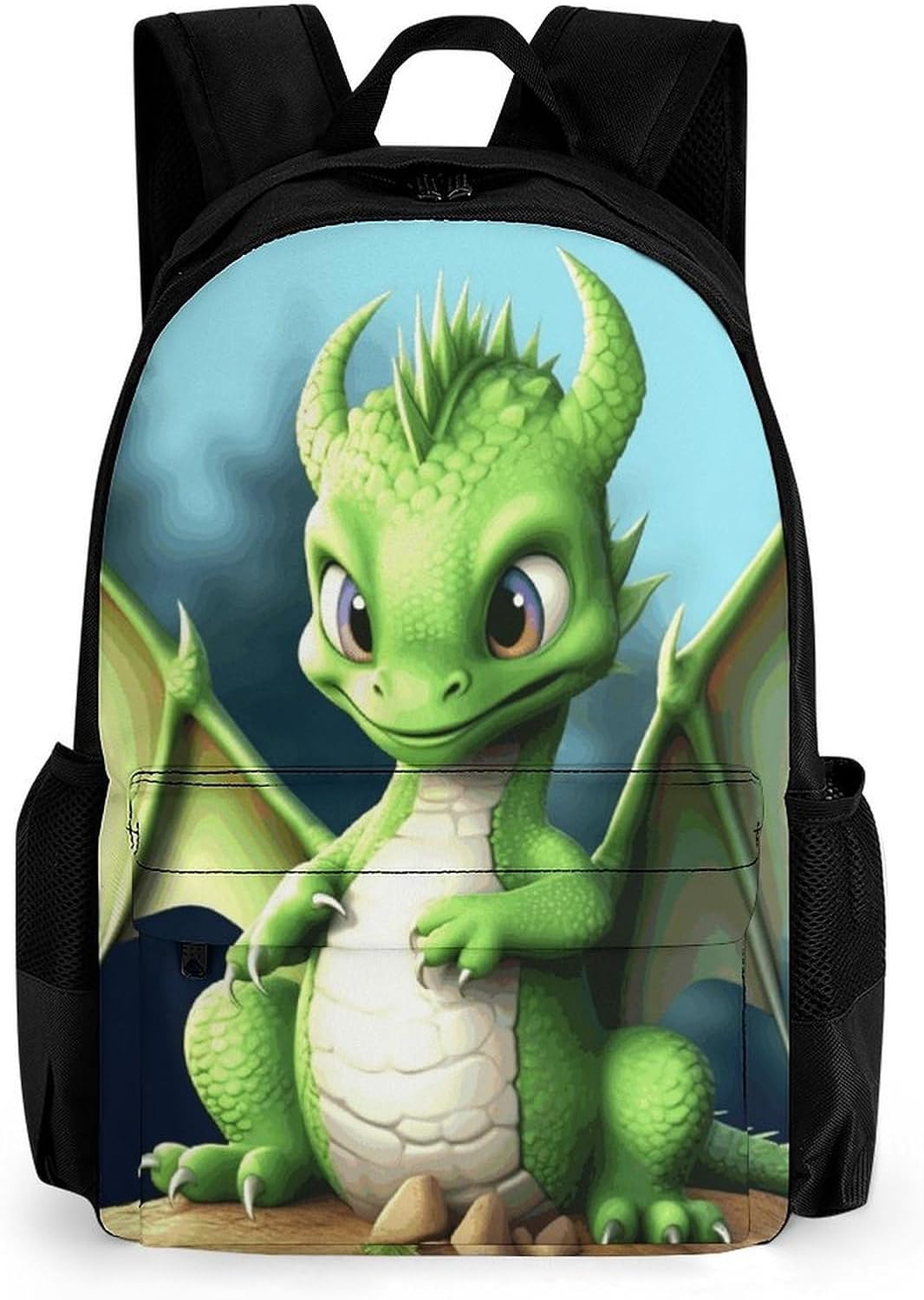 Portable Dragon Animal Backpack with Front & Side Pockets