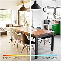 Vista 3 de Yaxa Basics - Foco LED A19 equivalente a 60 vatios, color blanco suave (2700K), energéticamente eficiente 9W, no regulable, vida útil de 10,000