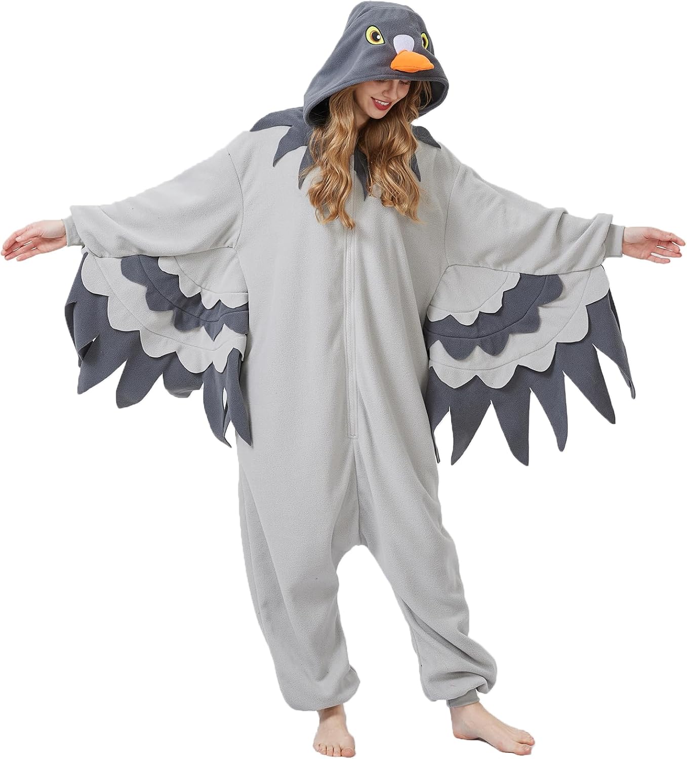 YUTCOTC Adult Pigeon Onesie Pajamas,Pigeon Costume animal birds Onesie Pajamas,Christmas Halloween Pigeon Onesie Pajamas