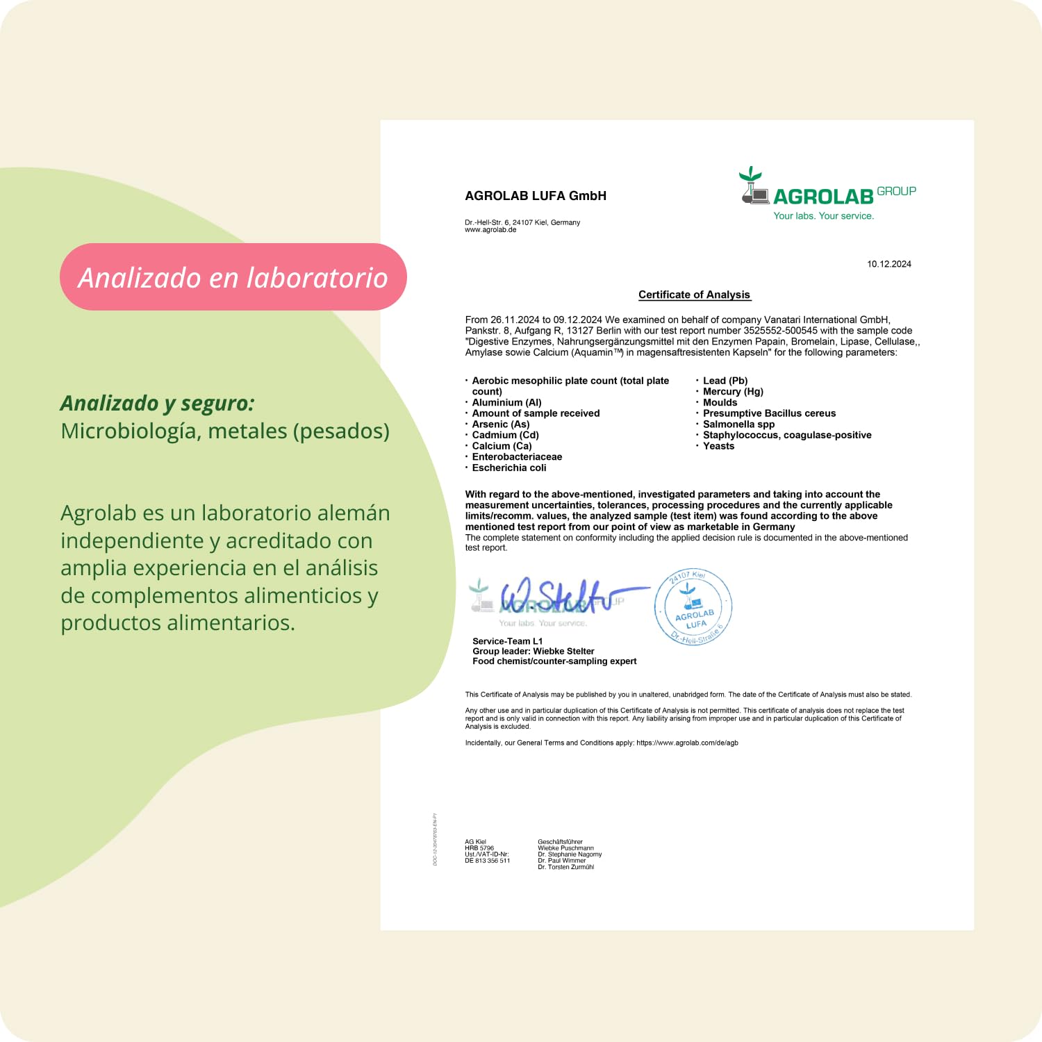 Vegavero Enzimas Digestivas | 7 Enzimas + Lactasa | 180 Cápsulas Entéricas