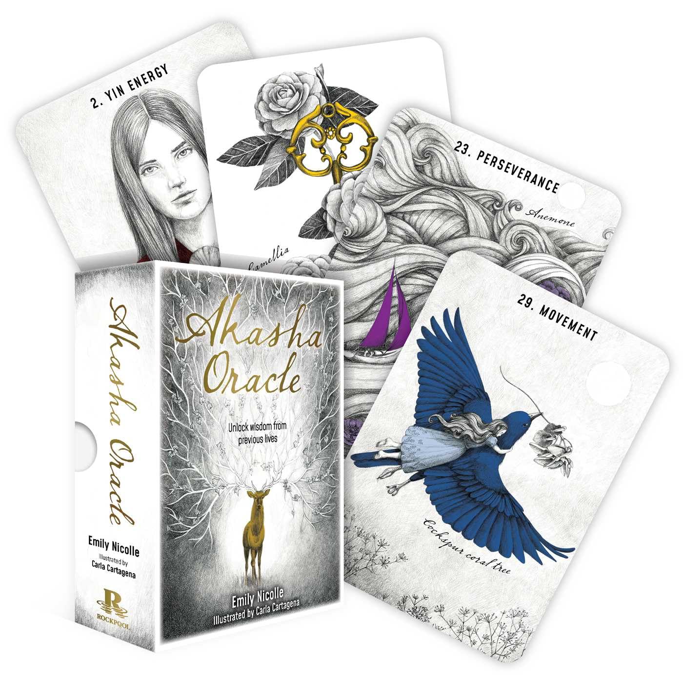 Akasha Oracle: Unlock wisdom from previous lives (Rockpool Oracle)