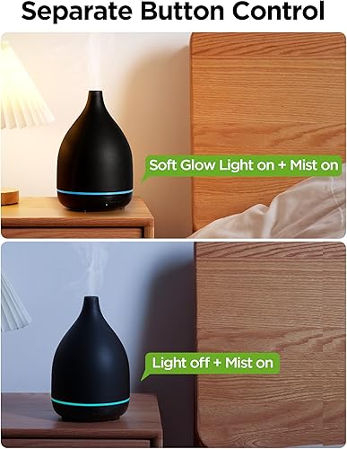 Miniatura 4 de InnoGear Difusor de aceite, difusor de cerámica de 10.1 fl oz para aceites esenciales, hecho a mano, difusor de aromaterapia, humidificador