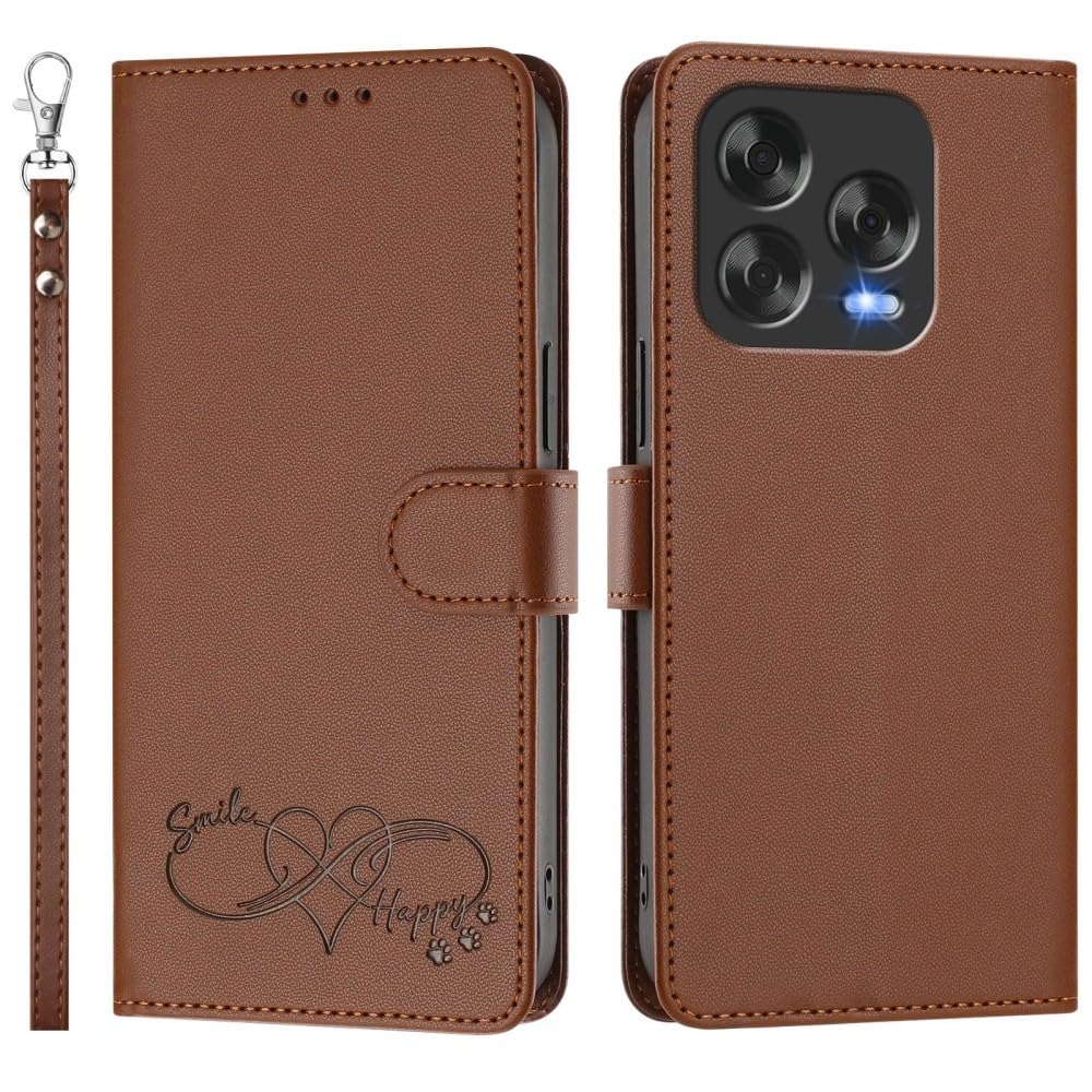 Étui portefeuille Nokia HMD Pulse Pro marron idéal pour vos déplacements - 8