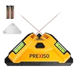 Square Laser - 30Ft Flooring Laser Level, Tile Laser Line Projection, Angle 90° Magnetic Leveling Tool, Square Built-In 2 Bubble Vials With Wall Panel Stand for Installation, Construction