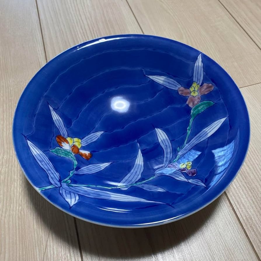 【有田焼/ 浜陶窯 】大皿 料理皿 お皿 陶芸品 華柄 有田焼/ 浜陶窯 】大皿 料理皿 お皿 陶芸品 華柄