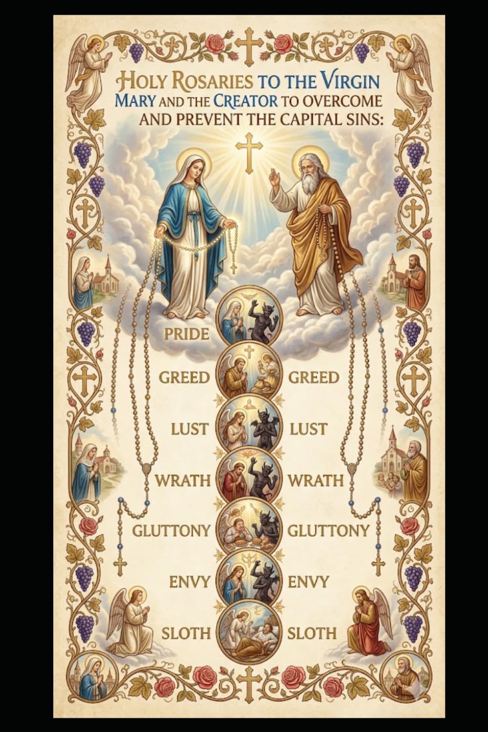 HOLY ROSARIES TO PREVENT AND OVERCOME THE CAPITAL SINS