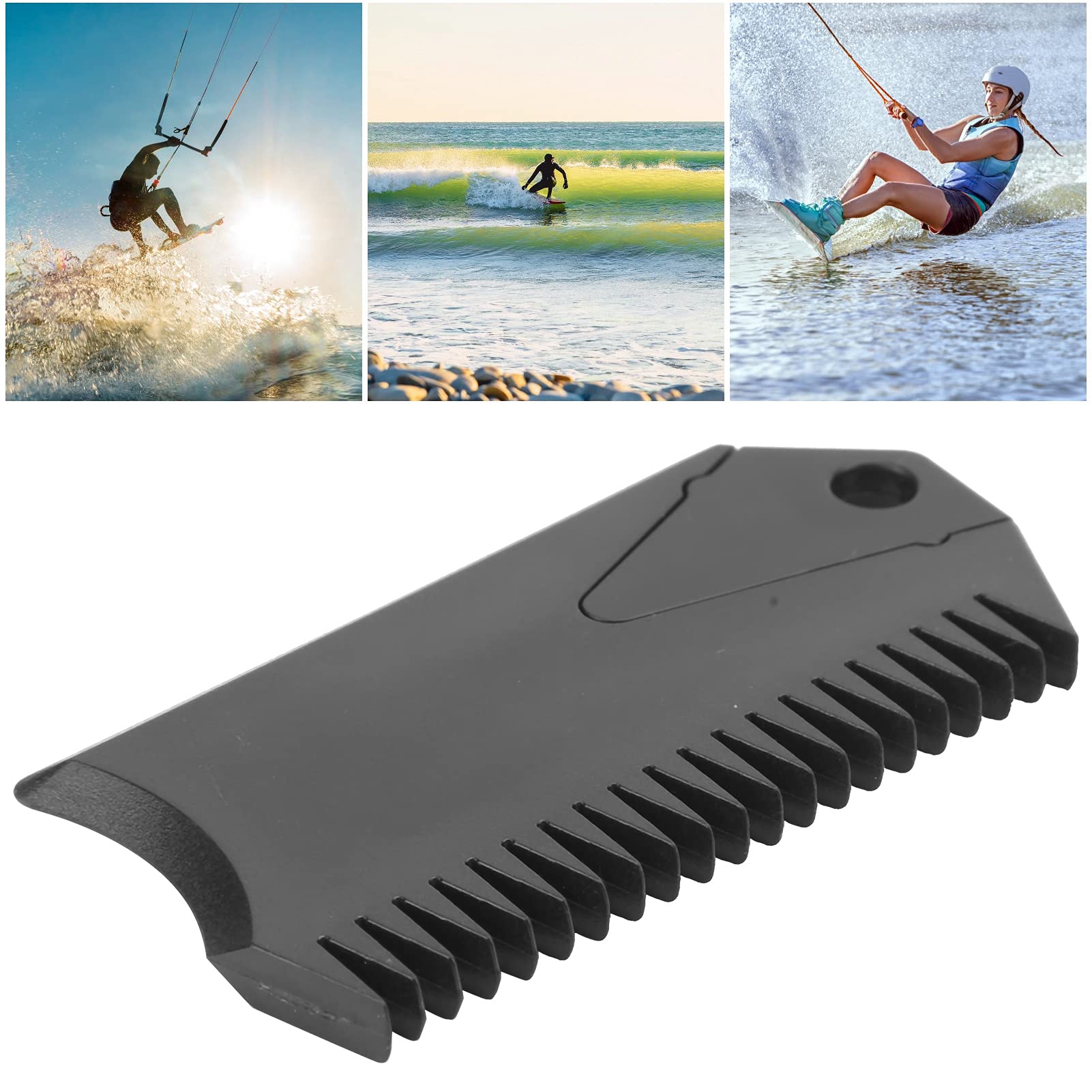 Pilipane Surfboard Wax Comb, Lightweight Board Wax Remove Comb with Fin Key for Enhanced Traction