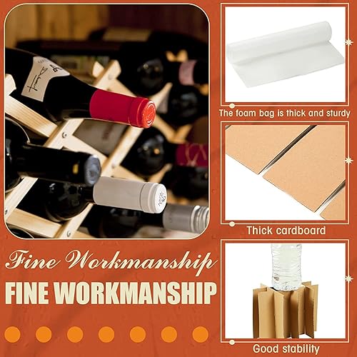 Miniatura 2 de 2 juegos de separadores de vidrio para cocina, caja de mudanza, cajas de mudanza, cajas de mudanza, divisores de celdas de vidrio con 24 bolsas de