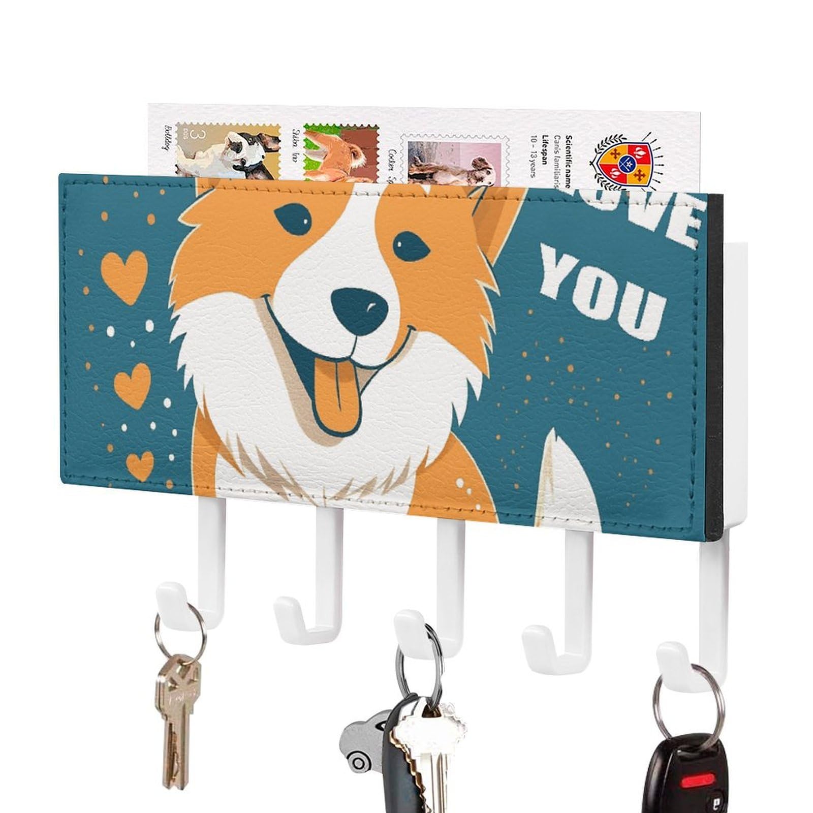 Organizador de llaves Corgi para evitar pérdidas con ganchos de pared pr&aacute;cticos