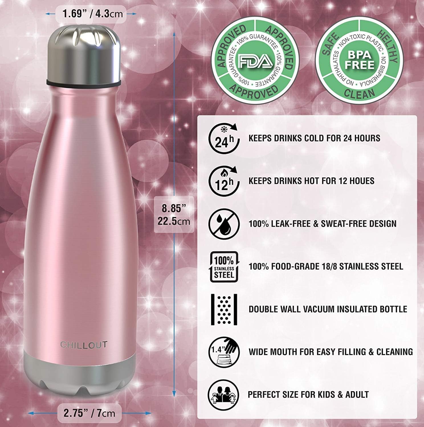 Chillout Life 12oz Kids Insulated Stainless