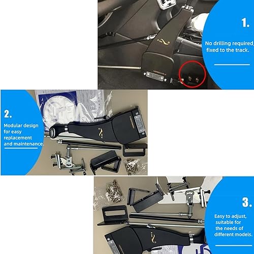 Miniatura 3 de Controles manuales para conducir patas de automóvil para discapacitados, equipo de ayuda para discapacitados, mango del conductor, kit de