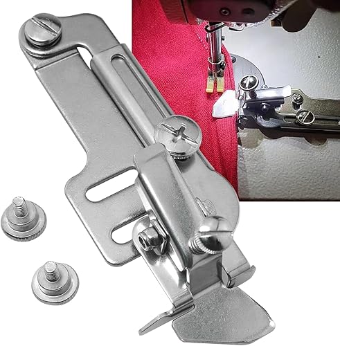 Miniatura 2 de JJHXSM Carpeta para máquina de coser, multifuncional, costura de borde y encuadernación al sesgo, prensatelas, grosor ajustable, compatible con guía