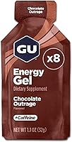Vista 27 de GU Energy Nutrición Deportiva Original, Gel Energizante de Sabor Tri-Berry, Caja de 24
