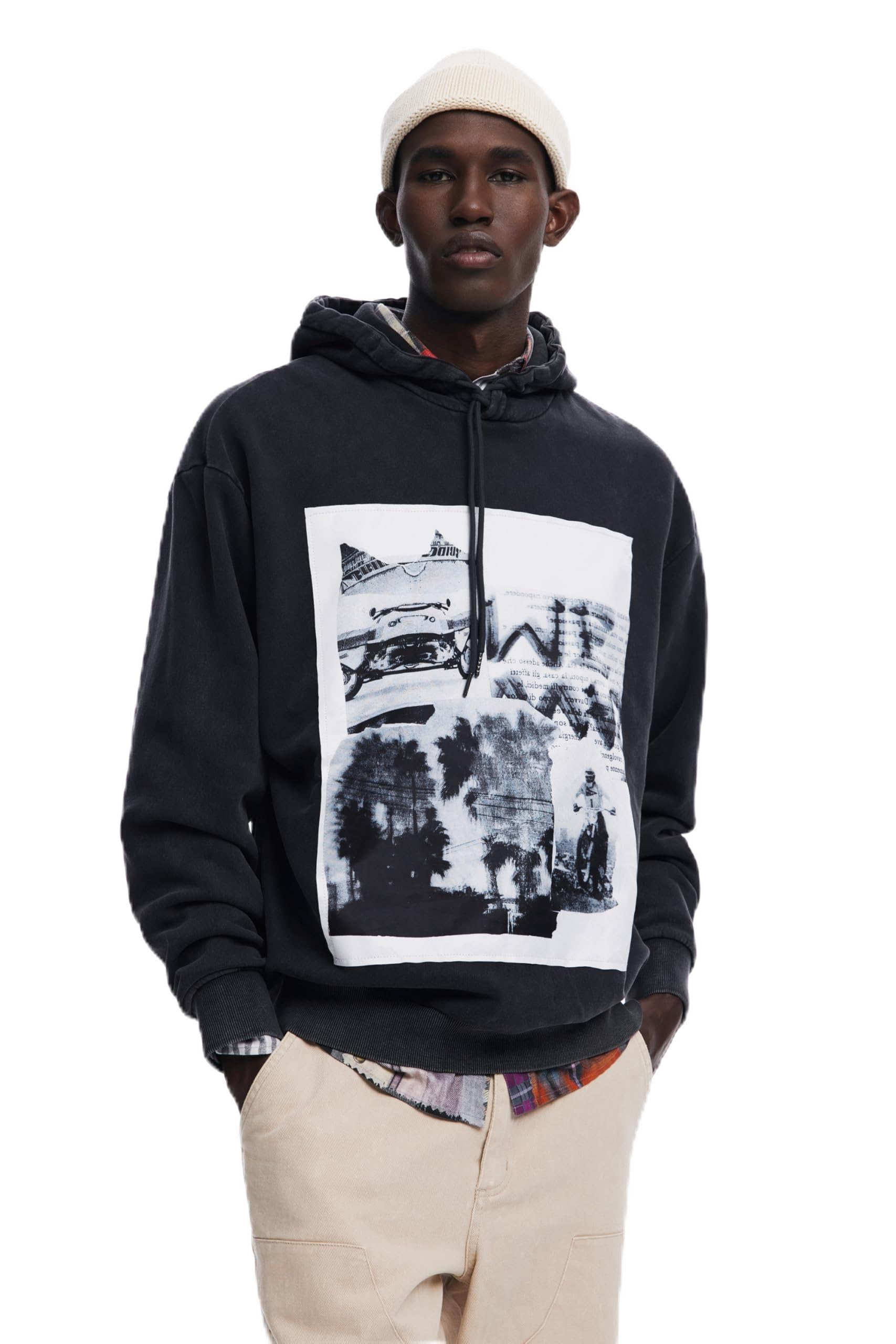 Desigual SWEAT_CROSS, 2000 BLACK, M