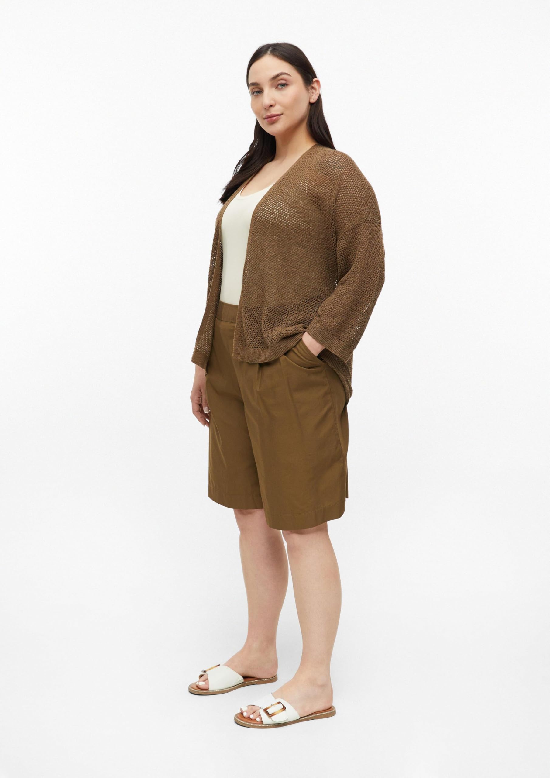 s.Oliver Ajour-Strickjacke mit 3/4-Arm