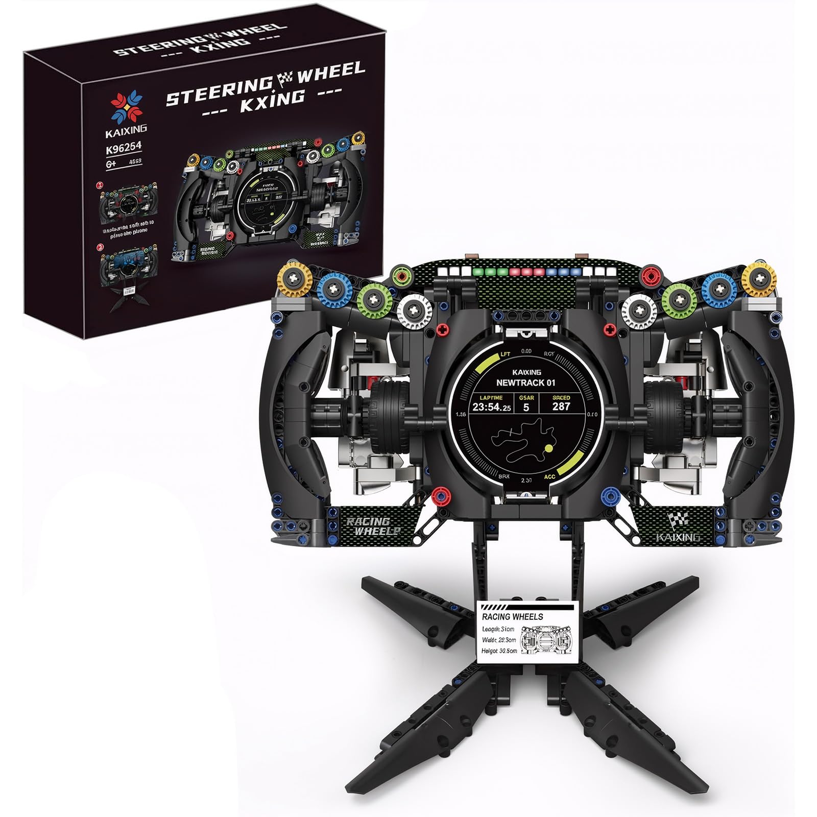 904 Pezzi Meccanici con Componenti Mobili, Modello da Collezione per Appassionati Corse, Racing Car Volante Building Set, Idee Regalo per Adulti, Adolescenti, Macchina da Corsa Automobilistico (A)