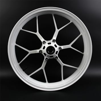 White Front Rear Wheel Rims Compatible with Honda CBR1000RR 2008-2016, Motorcycle Replacement Accessories Parts