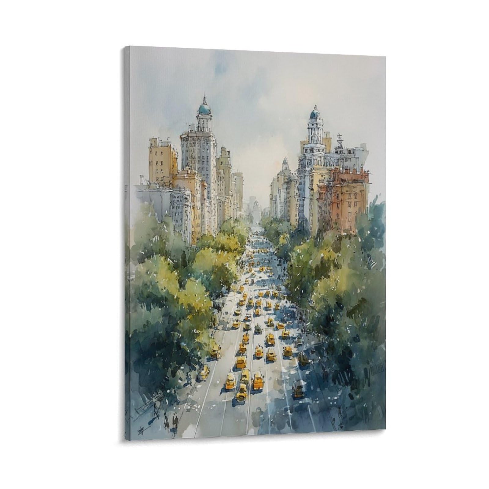XWYMXZ Kentucky Watercolor Painting Traditional Travel Posters 12x18inch(30x45cm) Vintage Watercolor Canvas Art