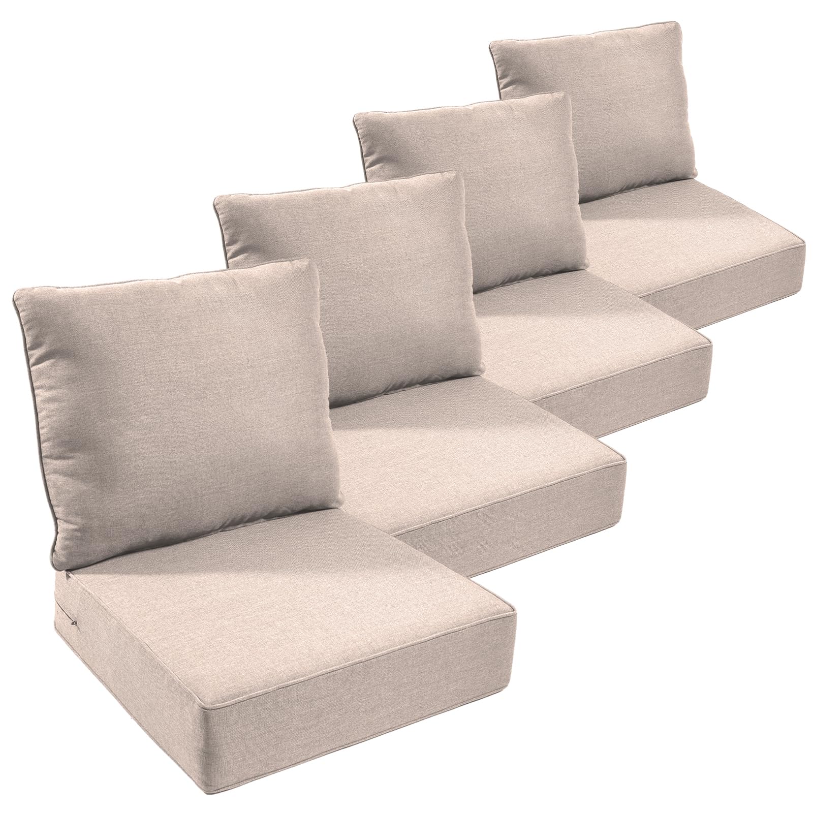 moosprr 8-Piece Outdoor Cushion Set