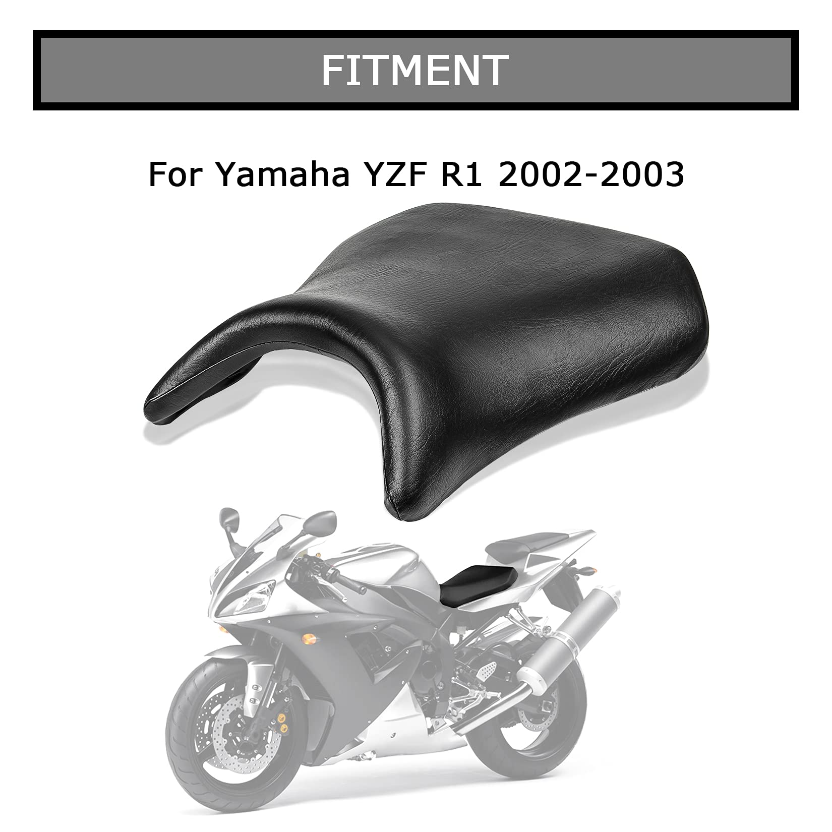 Motocicleta Delantero Rider Asiento Cojín para YZF R1 2002-2003